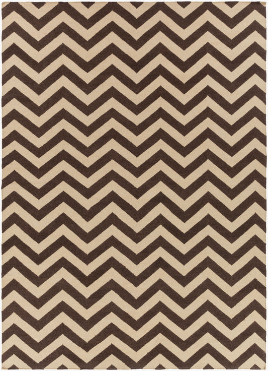 Alfombra de lana hecha a mano Frontier FT-99 de 8' x 11'