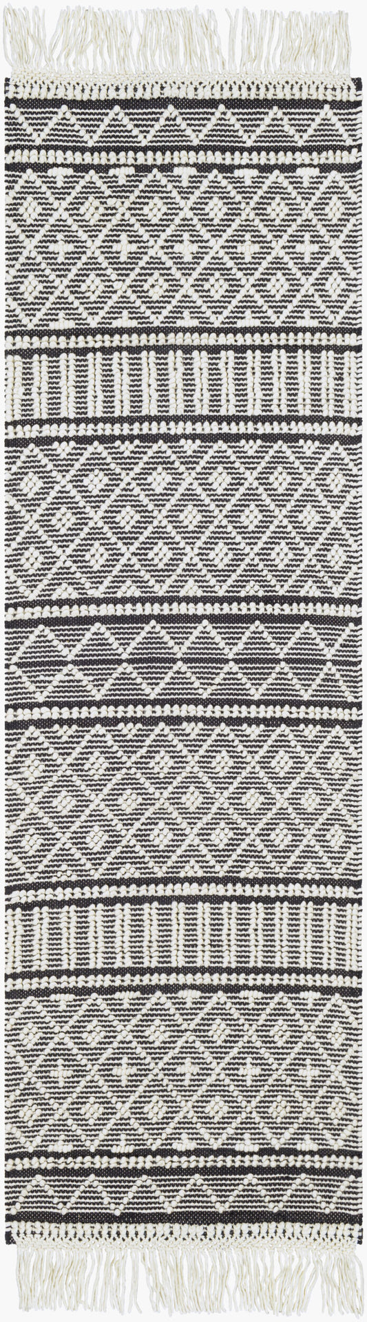 Farmhouse Tassels FTS-2300 8ft Runner Handmade Runner Rug