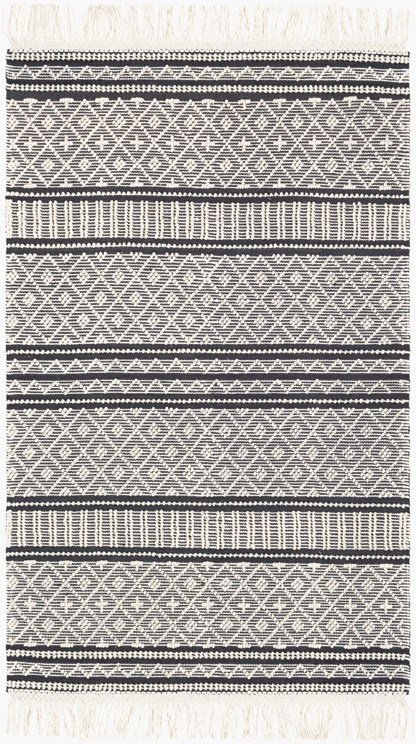 Farmhouse Tassels FTS-2300 2' x 3' Handmade Accent Rug