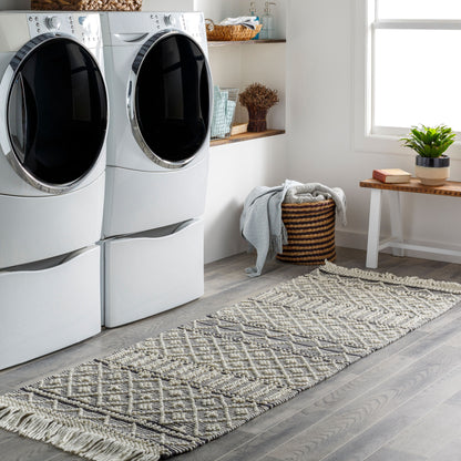 Farmhouse Tassels FTS-2300 8ft Runner Handmade Runner Rug