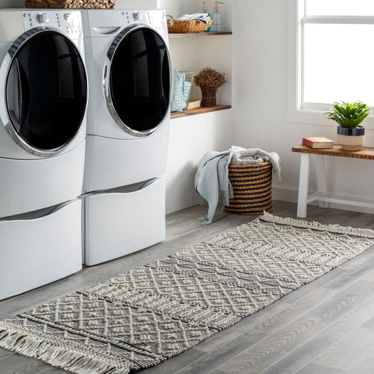 Farmhouse Tassels FTS-2300 8ft Runner Handmade Runner Rug