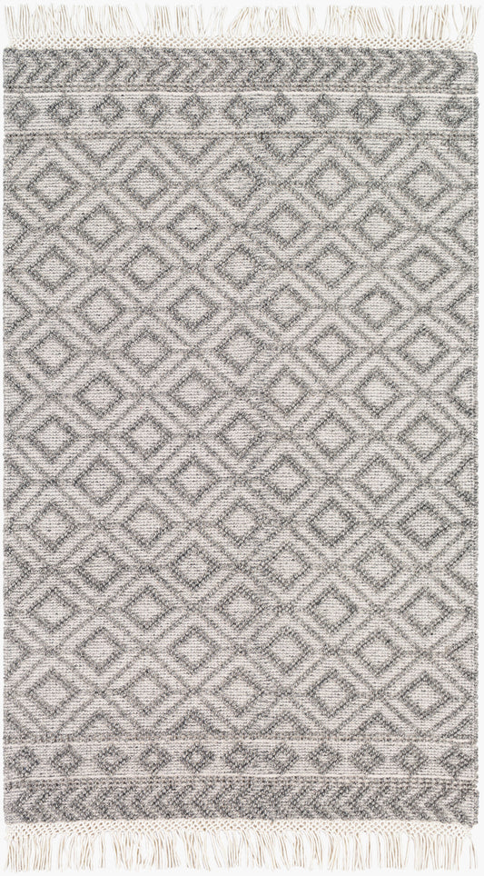 Alfombra hecha a mano Farmhouse Tassels FTS-2302 de 2,7 x 3,6 m