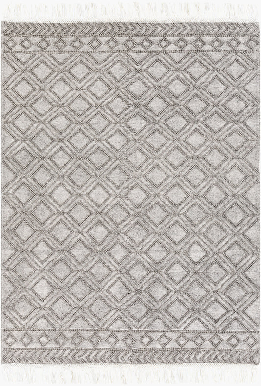 Alfombra hecha a mano con borlas de granja FTS-2302 de 2,44 m x 3 m