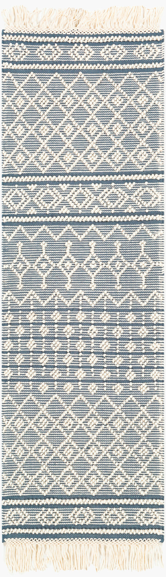 Farmhouse Tassels FTS-2304 8ft Runner Handmade Runner Rug