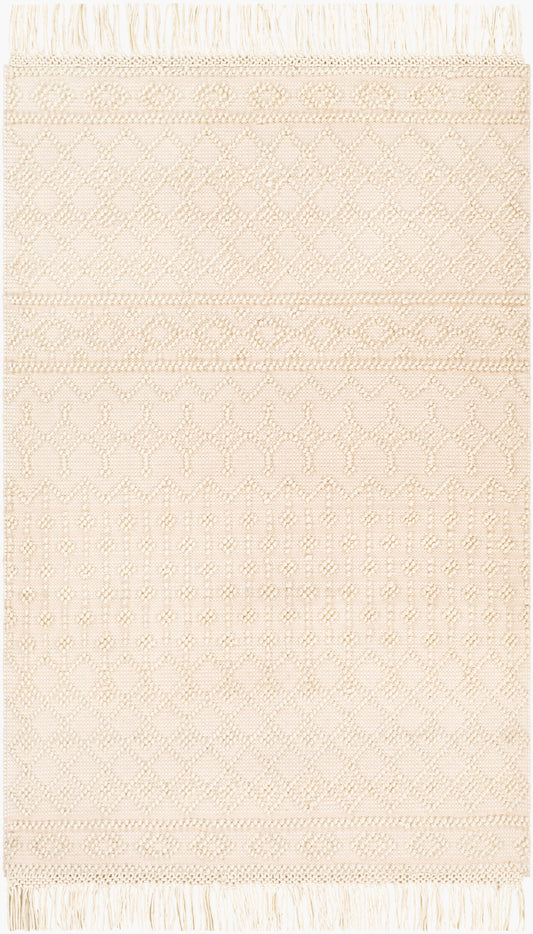 Alfombra de área hecha a mano Farmhouse Tassels FTS-2305 de 1,52 m x 2,13 m