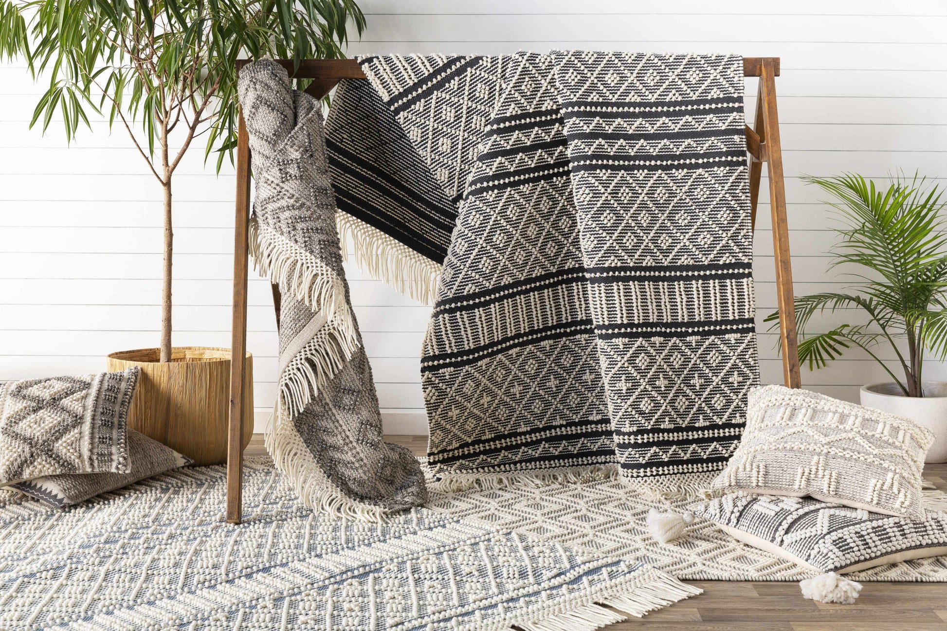 Farmhouse Tassels FTS-2301 Hand Woven Rug