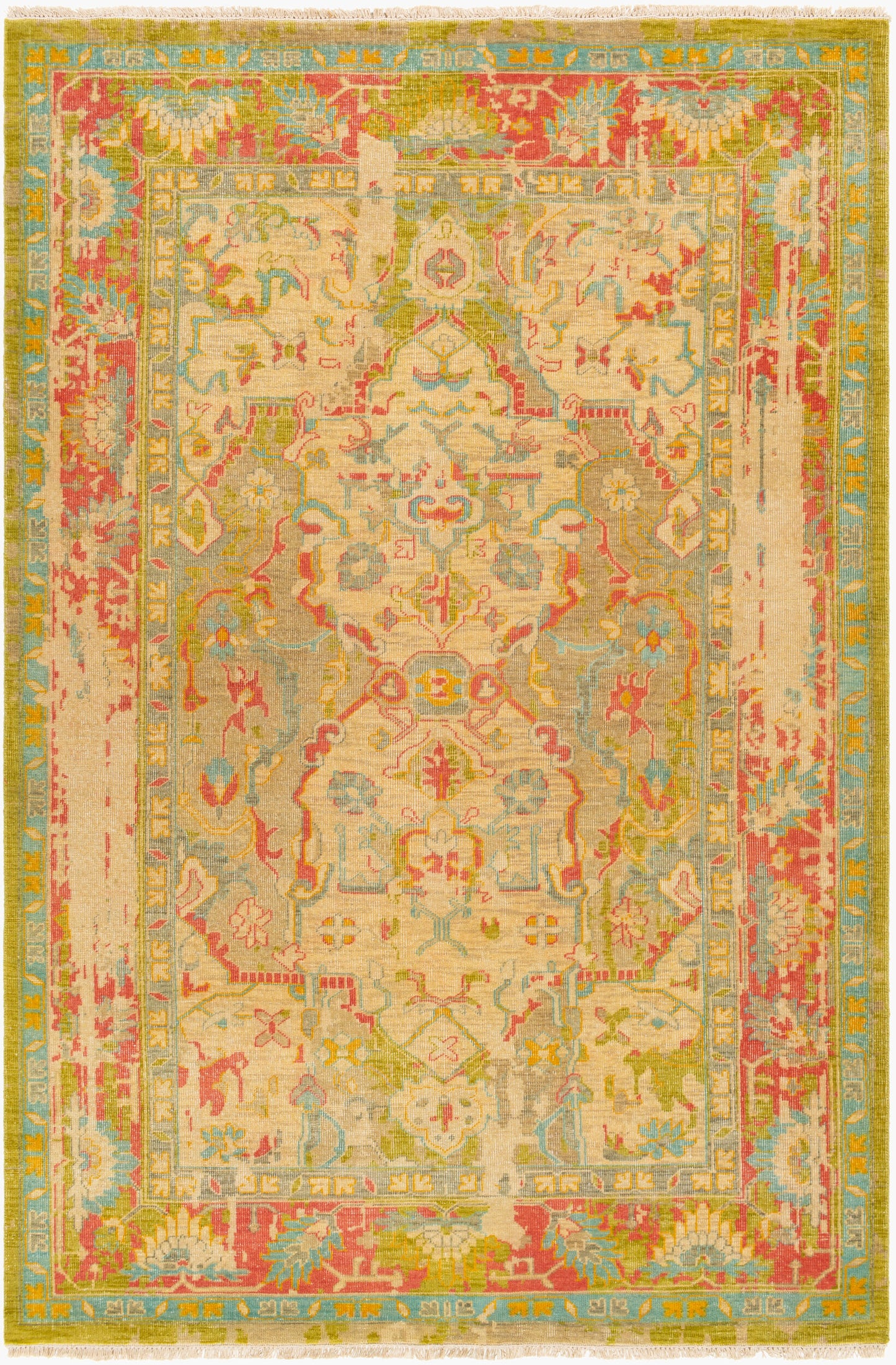 Festival FVL-1000 2' x 3' Handmade Wool Accent Rug