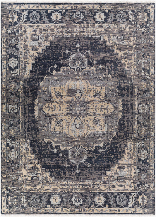 Alfombra de lana hecha a mano Festival FVL-1009 de 2,44 m x 3,34 m