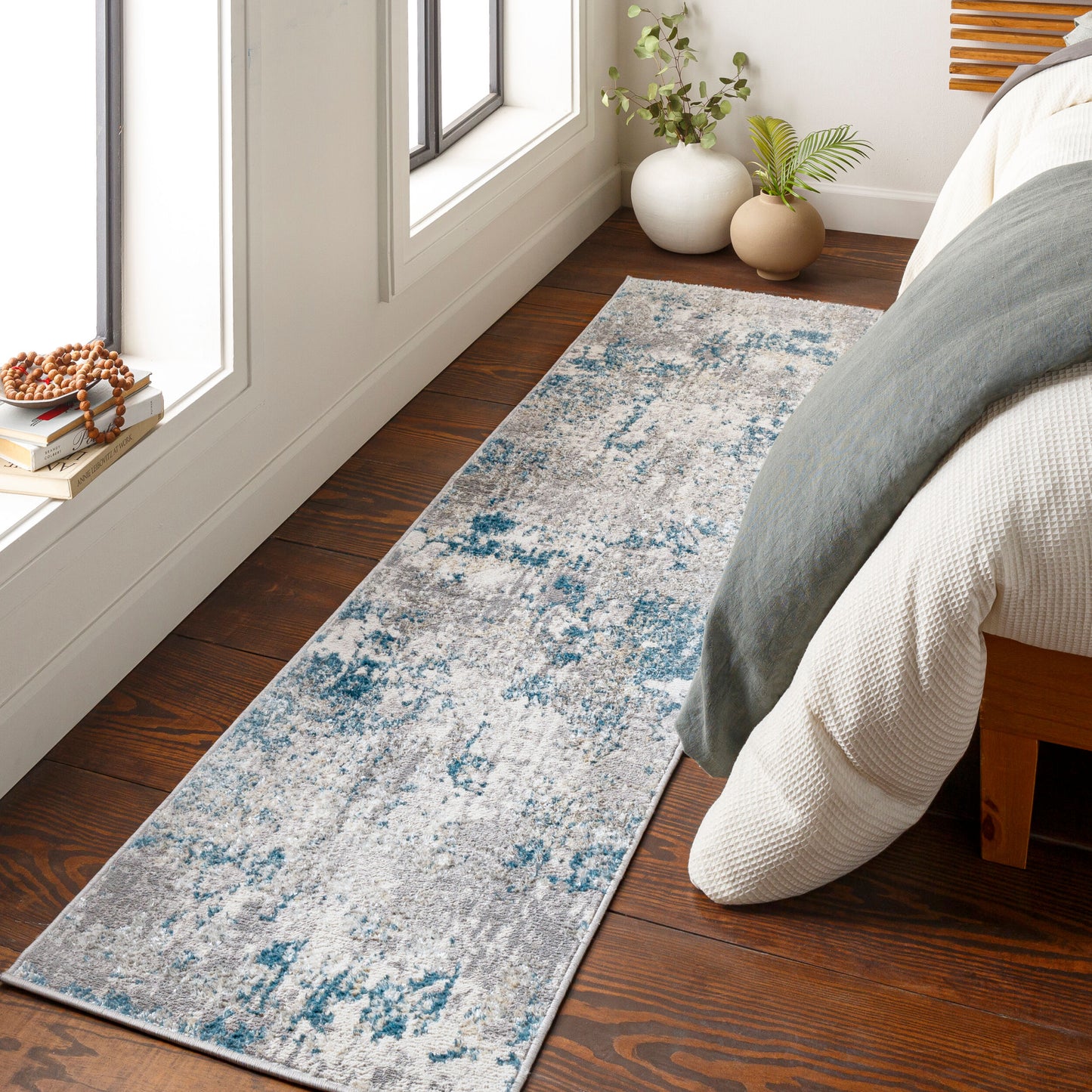 Firenze FZE-2302 7ft Runner Machine Woven Runner Rug