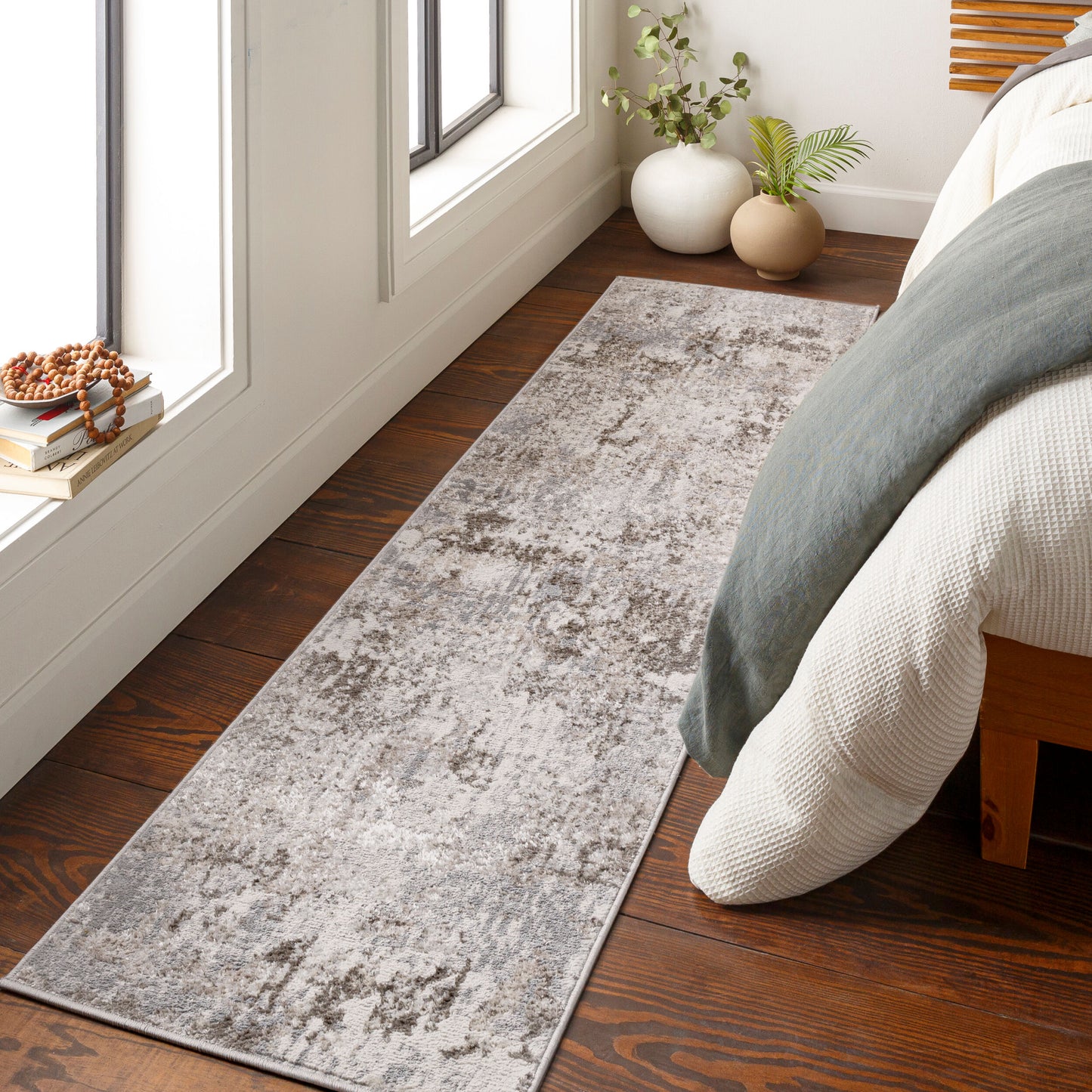 Firenze FZE-2303 7ft Runner Machine Woven Runner Rug