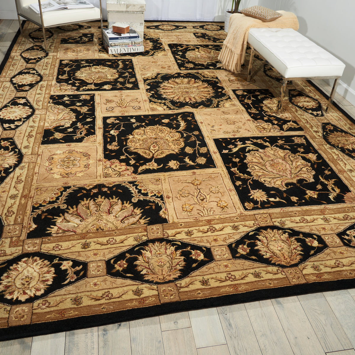 Nourison 3000 3107 Black Tufted Rug