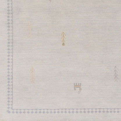 Alfombra de lana hecha a mano Gava GAV-5000 de 1,52 m x 2,13 m