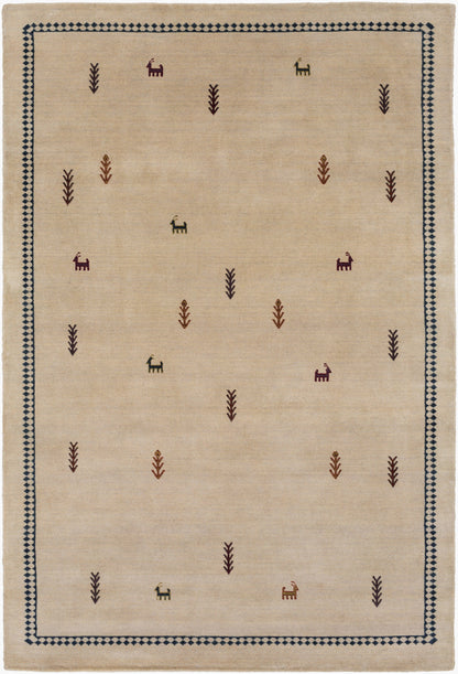 Alfombra de lana hecha a mano Gava GAV-5003 de 1,52 m x 2,13 m