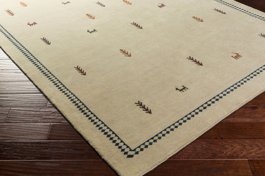 Alfombra de lana hecha a mano Gava GAV-5003 de 1,52 m x 2,13 m