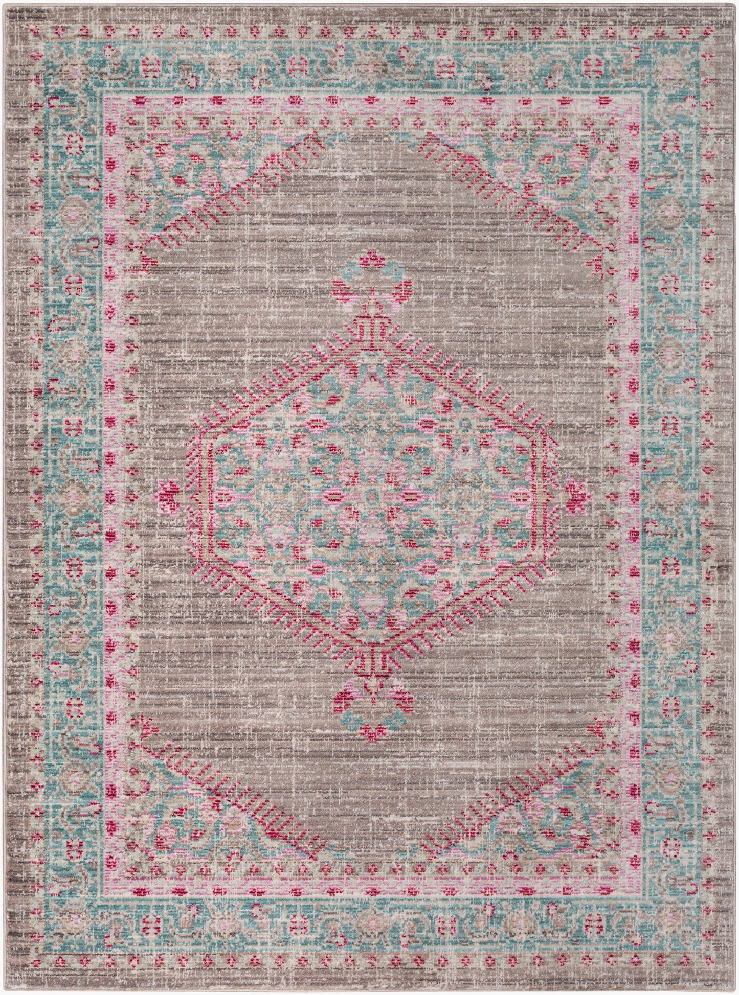 Alfombra decorativa tejida a máquina Germili GER-2315 de 3' x 5'