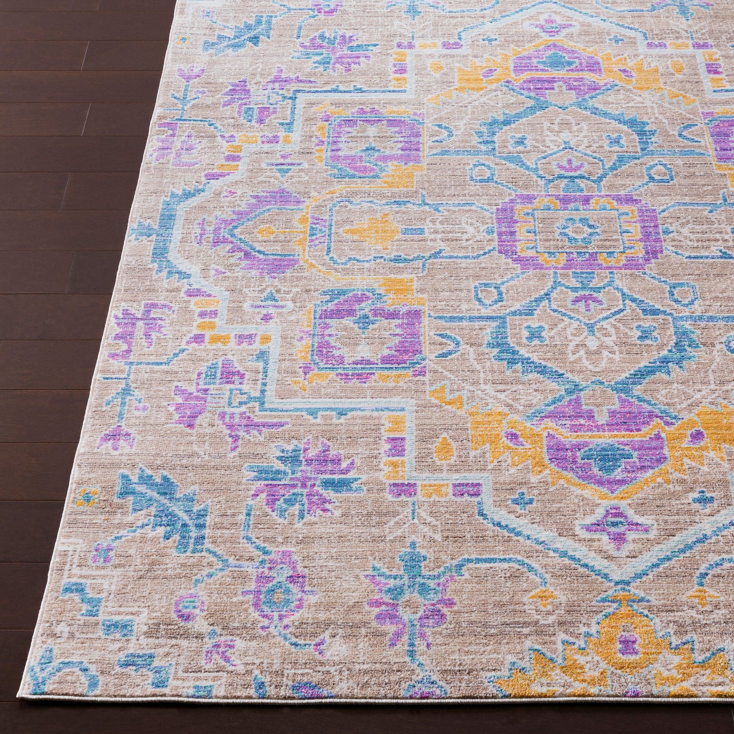 Alfombra decorativa tejida a máquina Germili GER-2319 de 3' x 5'