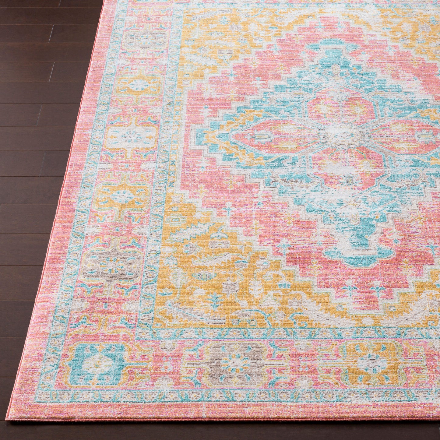 Alfombra decorativa tejida a máquina Germili GER-2322 de 2' x 3'