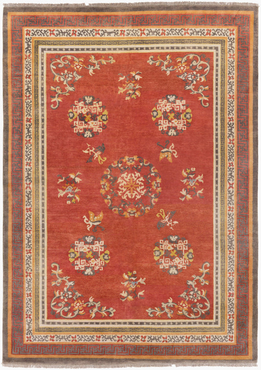 Alfombra de lana hecha a mano Geisha GES-1009 de 2,44 m x 3,34 m