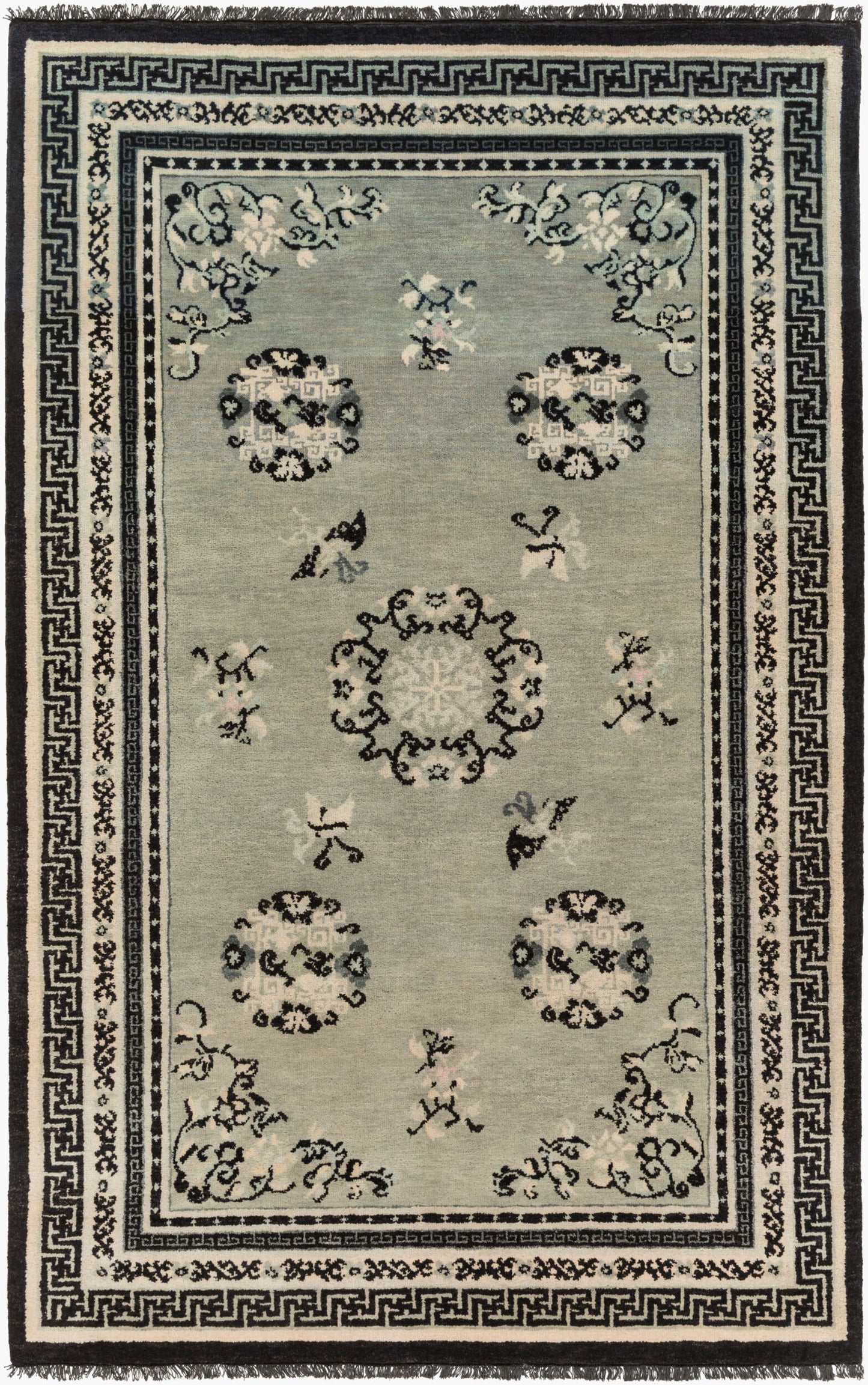 Geisha GES-1017 5' x 8' Handmade Wool Area Rug