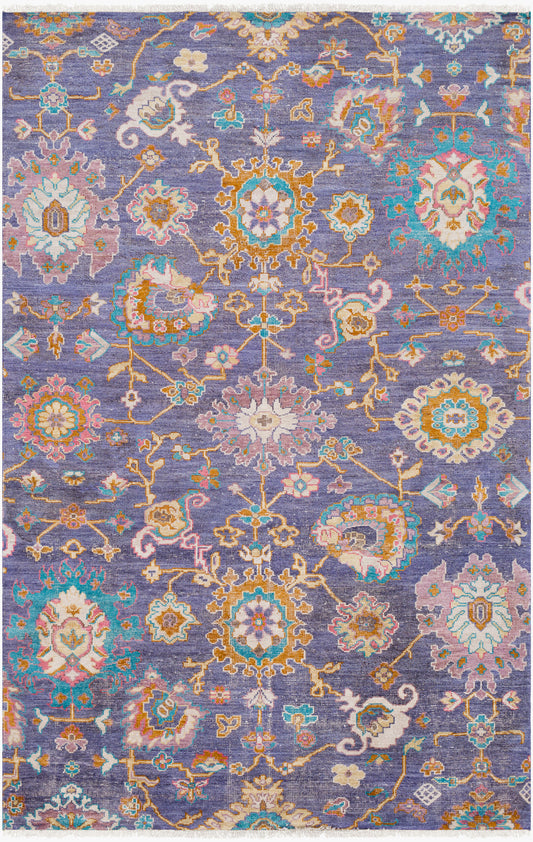 Hermosa alfombra de seda sintética hecha a mano GGS-1004 de 1,83 m x 2,74 m