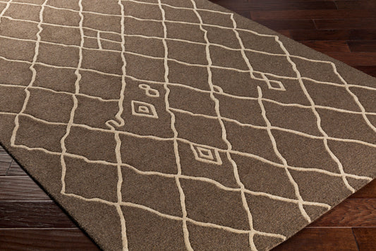 Ghana GHN-2414 Alfombra de lana hecha a mano de 2,7 x 3,6 m