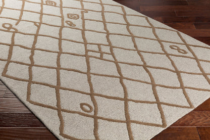 Ghana GHN-2415 Alfombra de lana hecha a mano de 2,7 x 3,6 m