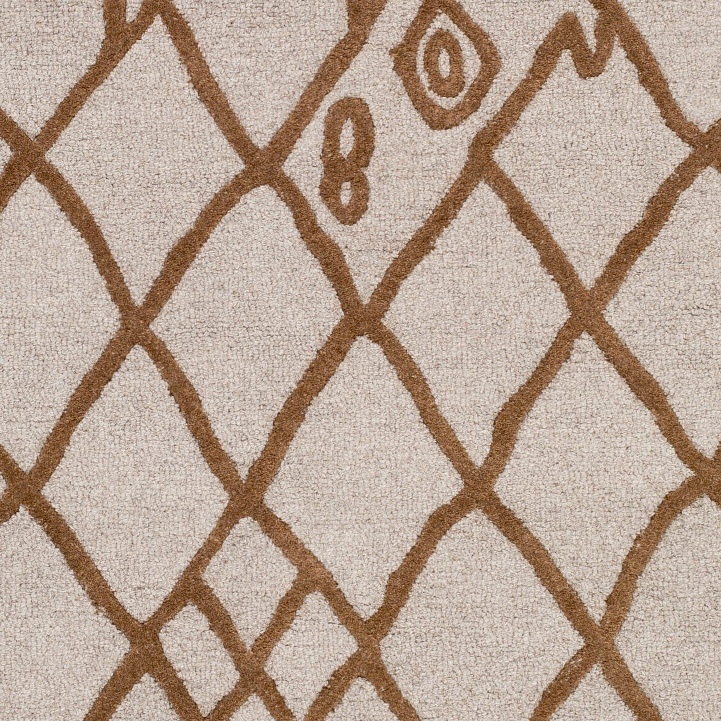 Ghana GHN-2415 Alfombra de lana hecha a mano de 2,7 x 3,6 m