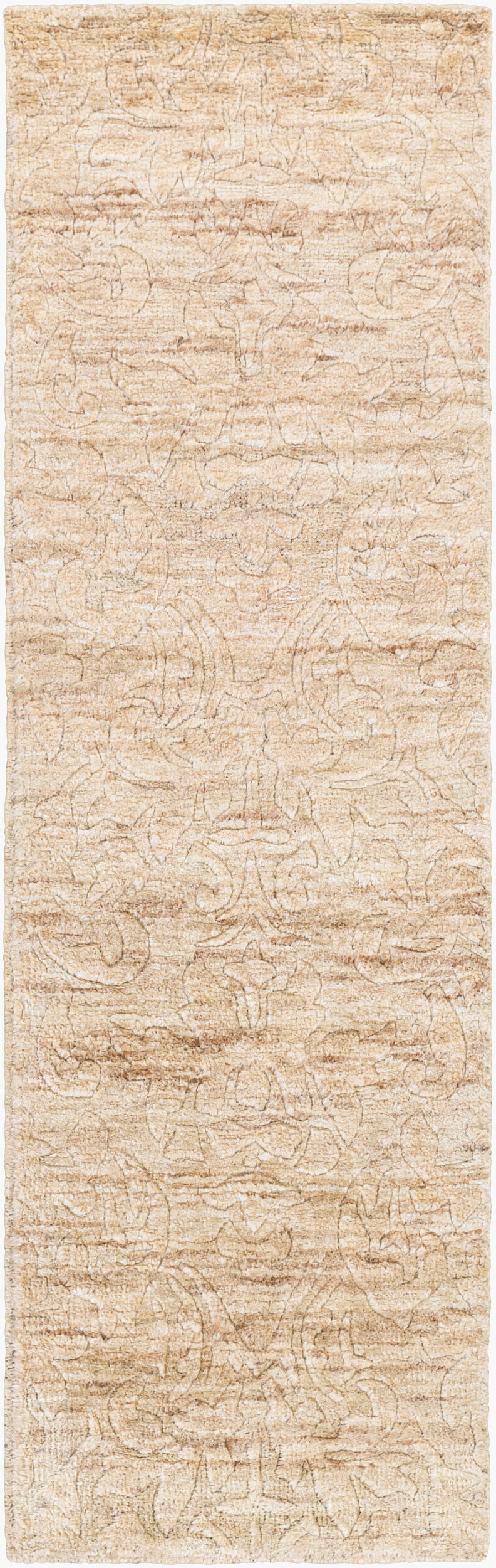 Galloway GLO-1003 8ft Runner Handmade Jute Runner Rug