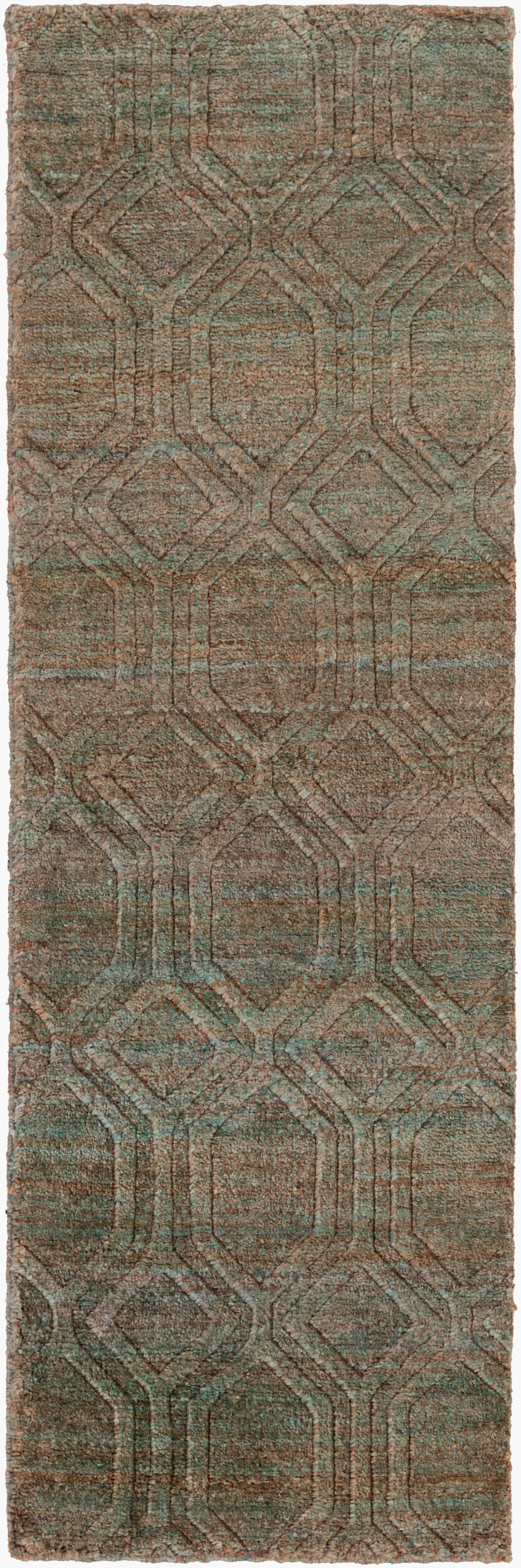 Galloway GLO-1004 8ft Runner Handmade Jute Runner Rug