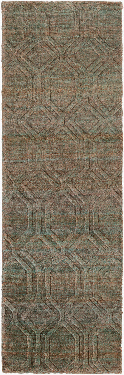 Galloway GLO-1004 8ft Runner Handmade Jute Runner Rug