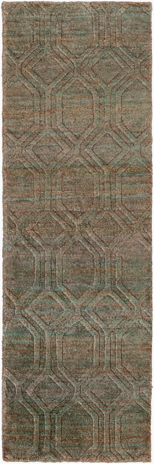 Galloway GLO-1004 8ft Runner Handmade Jute Runner Rug