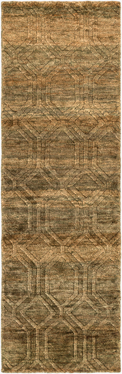 Galloway GLO-1005 8ft Runner Handmade Jute Runner Rug