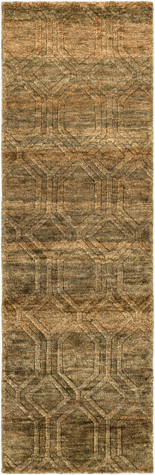 Galloway GLO-1005 8ft Runner Handmade Jute Runner Rug
