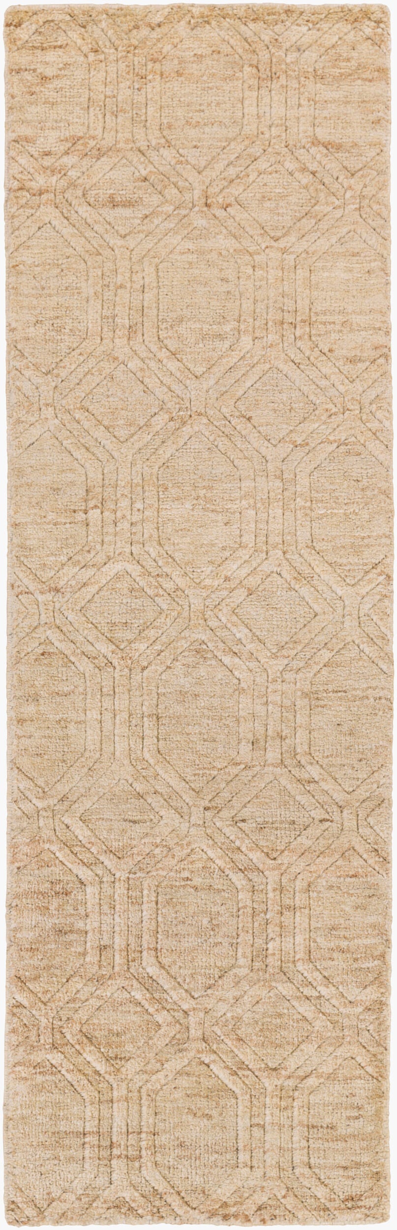 Galloway GLO-1008 8ft Runner Handmade Jute Runner Rug