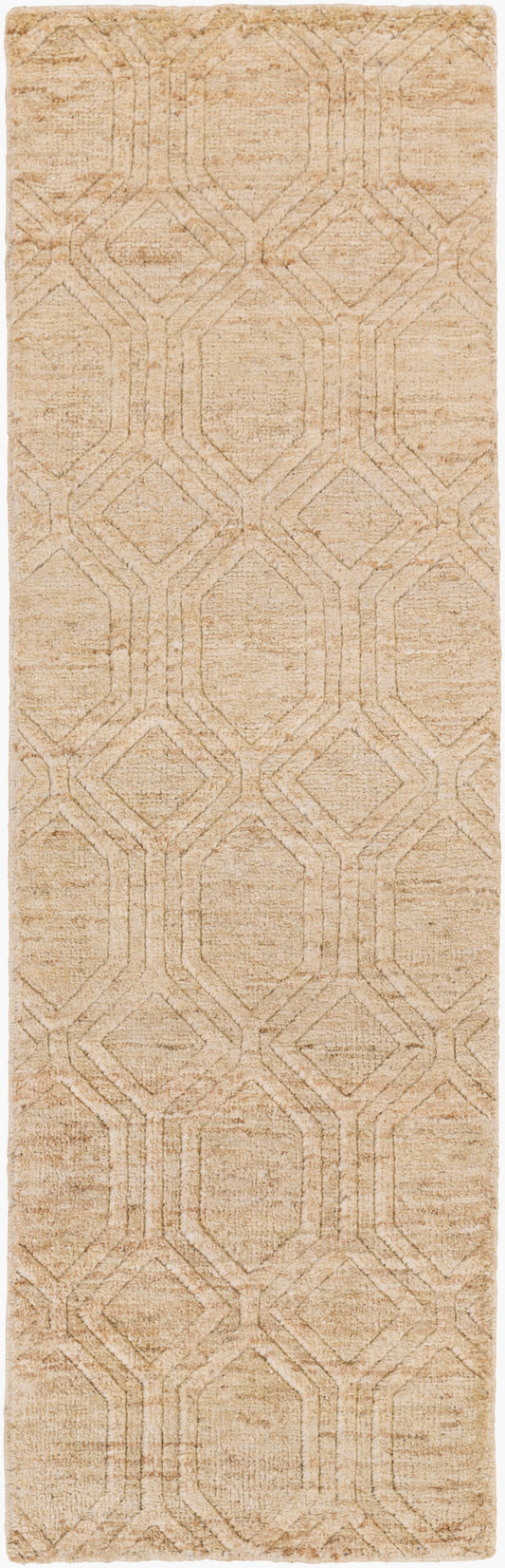 Galloway GLO-1008 8ft Runner Handmade Jute Runner Rug