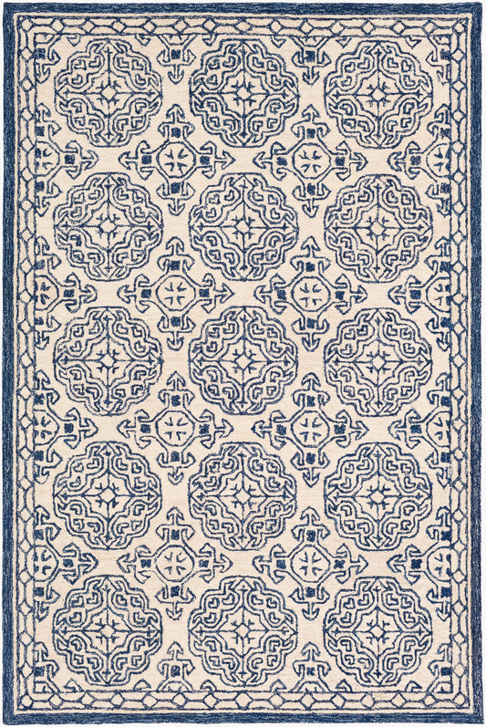 Alfombra decorativa de lana hecha a mano Granada GND-2303 de 2' x 3'