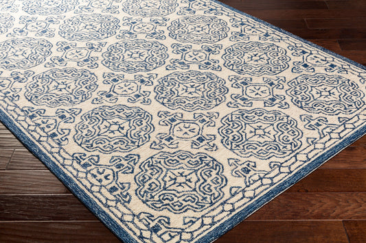 Alfombra decorativa de lana hecha a mano Granada GND-2303 de 2' x 3'