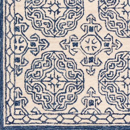 Alfombra decorativa de lana hecha a mano Granada GND-2303 de 2' x 3'