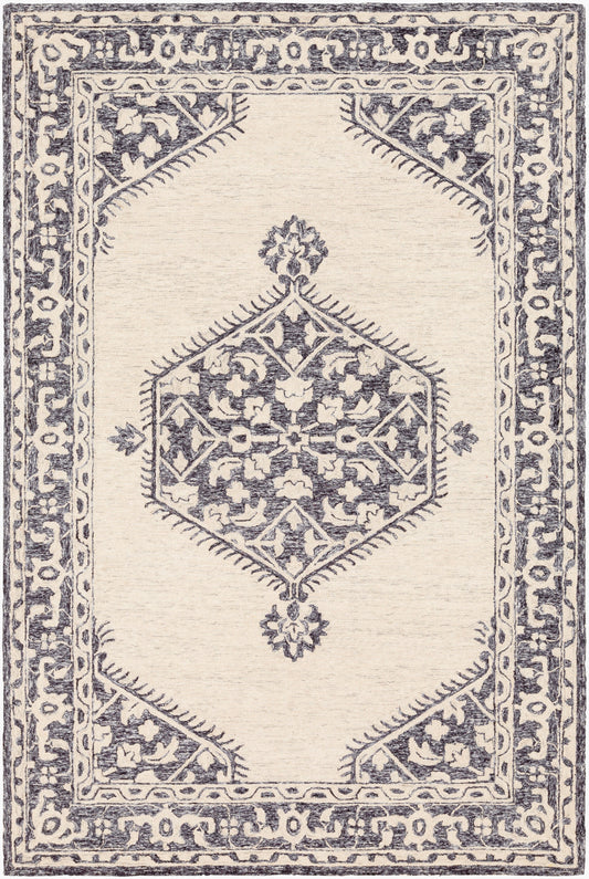 Alfombra decorativa de lana hecha a mano Granada GND-2305 de 2' x 3'