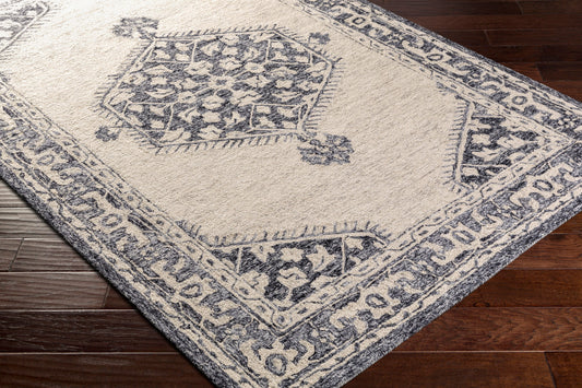 Alfombra decorativa de lana hecha a mano Granada GND-2305 de 2' x 3'