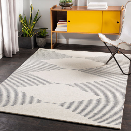 Alfombra decorativa de lana hecha a mano Granada GND-2332 de 2' x 3'