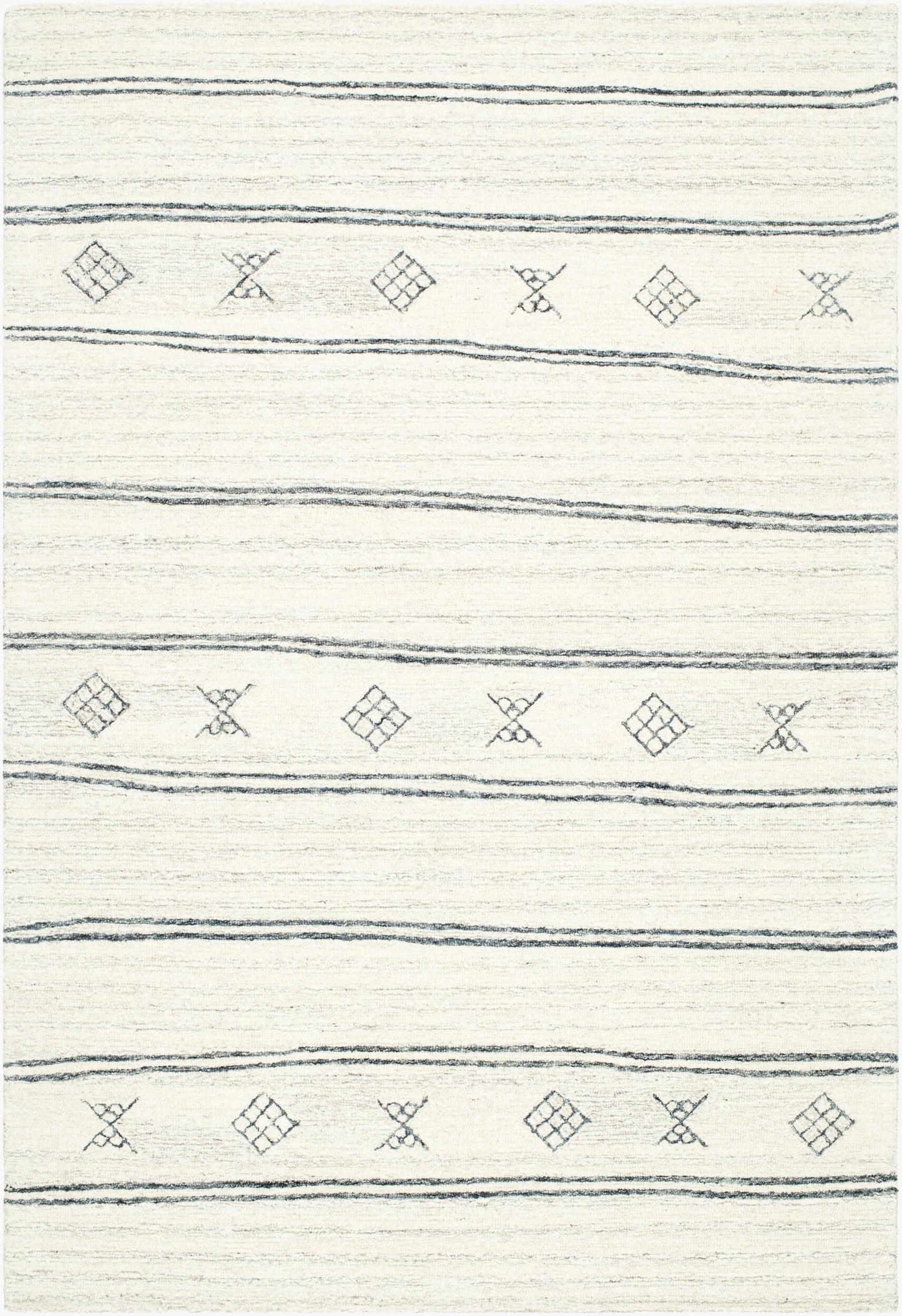 Alfombra decorativa de lana hecha a mano Granada GND-2351 de 2' x 3'