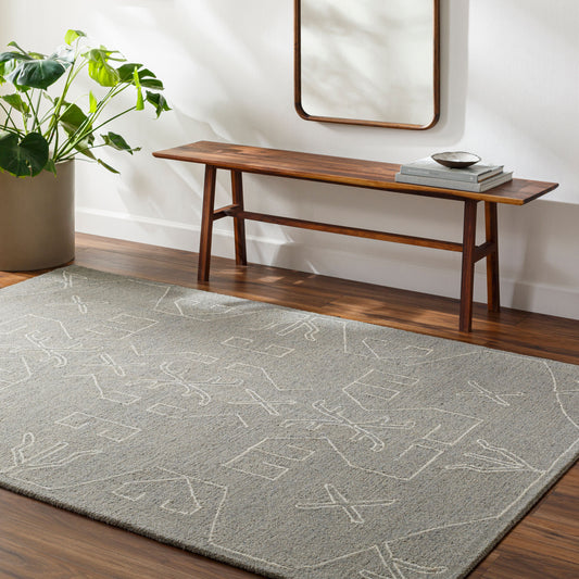 Granada GND-2353 2' x 3' Handmade Wool Accent Rug
