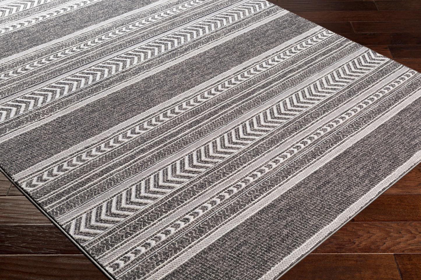 Alfombra decorativa tejida a máquina Genesis GNS-2308 de 2' x 3'