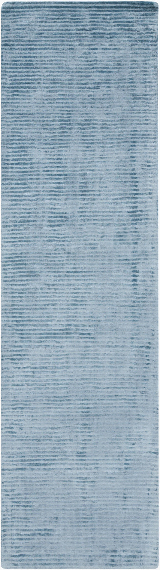 Graphite GPH-54 8ft Runner Handmade Faux Silk Runner Rug