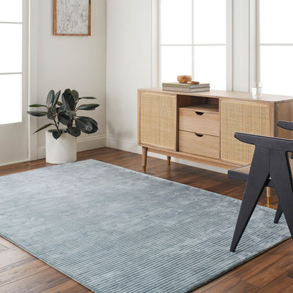 Graphite GPH-54 2' x 3' Handmade Faux Silk Accent Rug