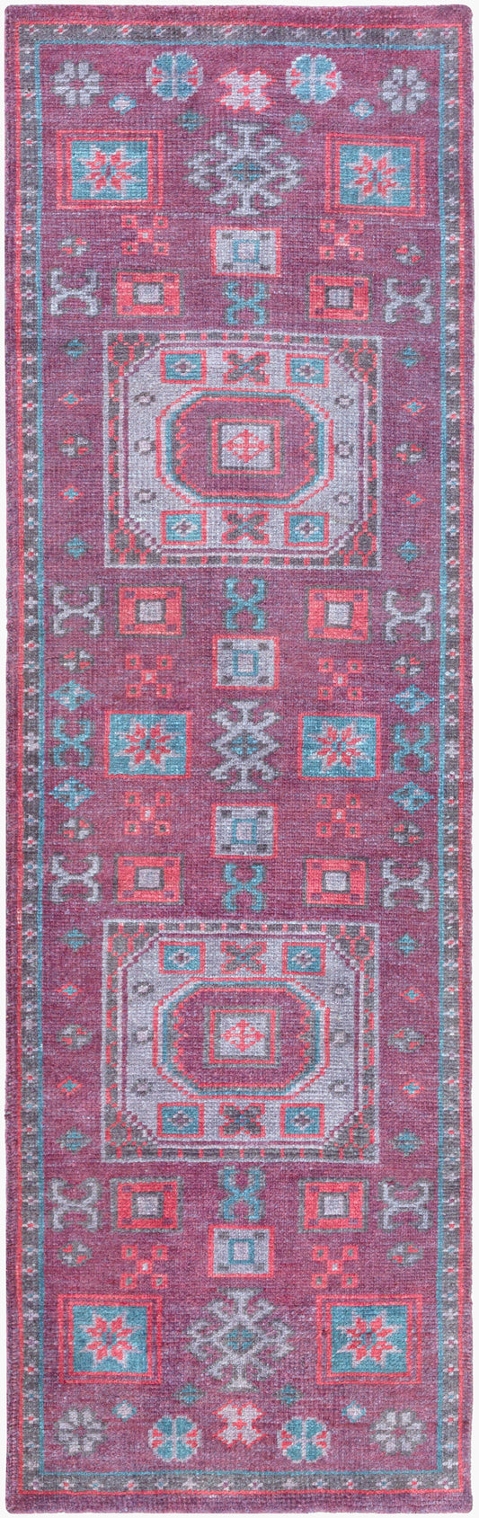 Alfombra de lana hecha a mano Greta GRT-1001 de 2,4 m