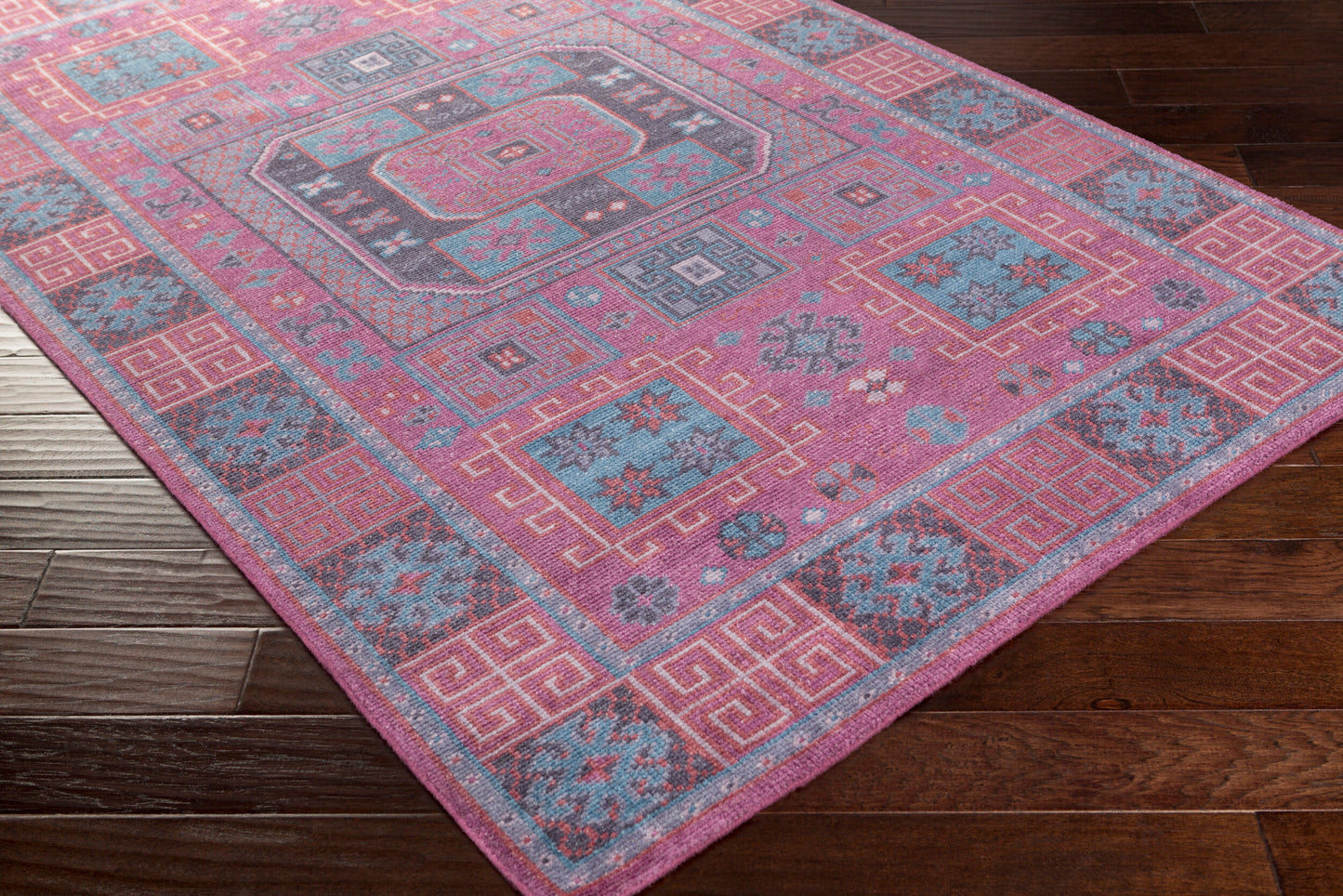Alfombra de lana hecha a mano Greta GRT-1001 de 8' x 10'
