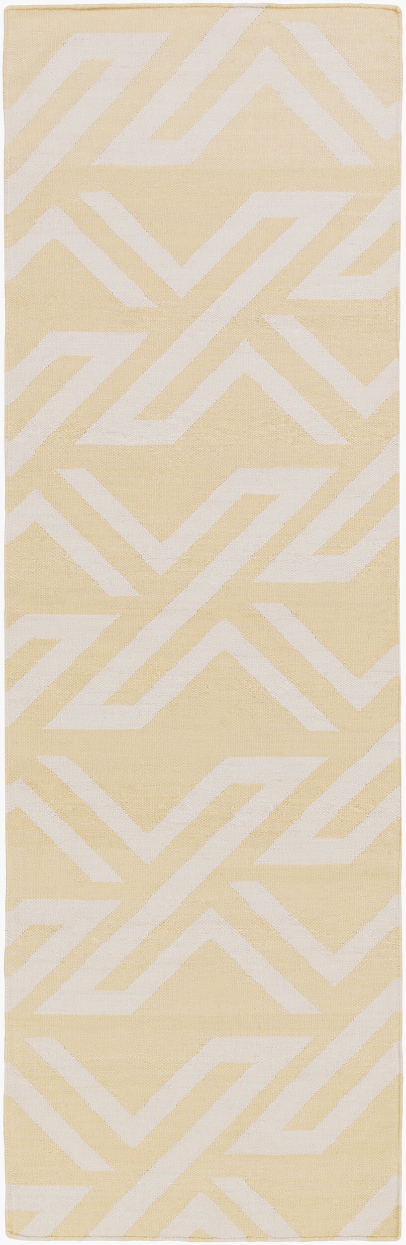 Galvany GVY-3012 8ft Runner Handmade Faux Silk Runner Rug