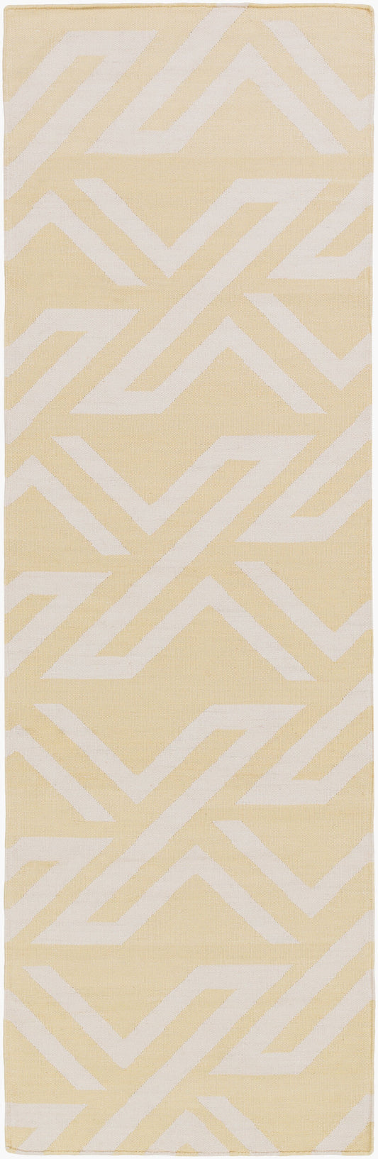 Galvany GVY-3012 8ft Runner Handmade Faux Silk Runner Rug